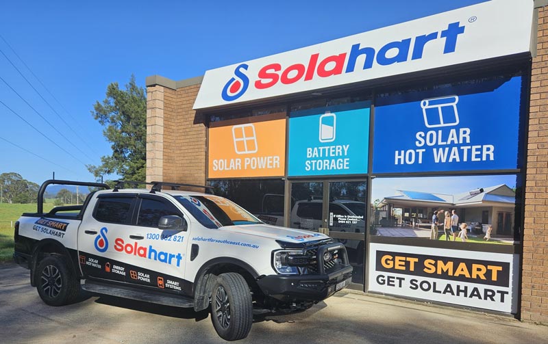 Solahart Far South Coast showroom at Moruya, NSW